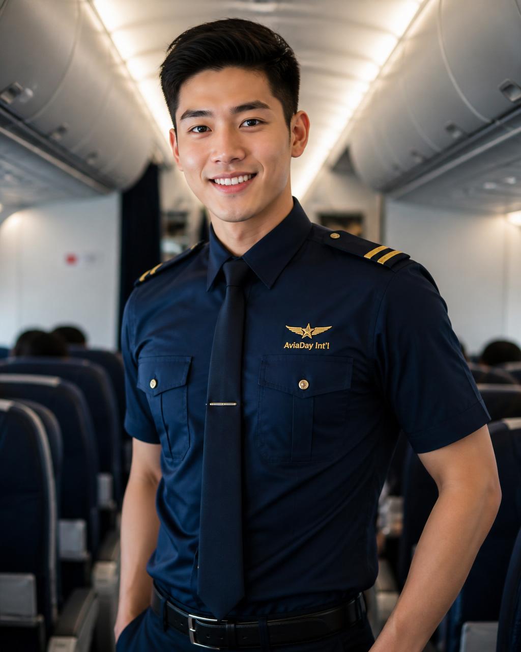 AviaDay International Cabin Crew professional in uniform