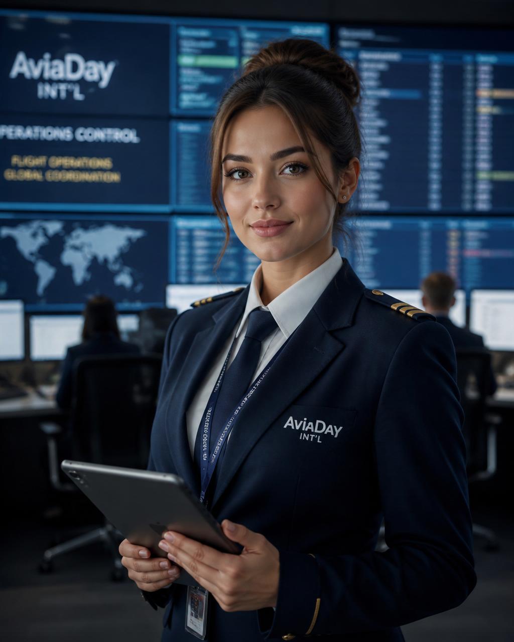 AviaDay International Operations Control professional in uniform